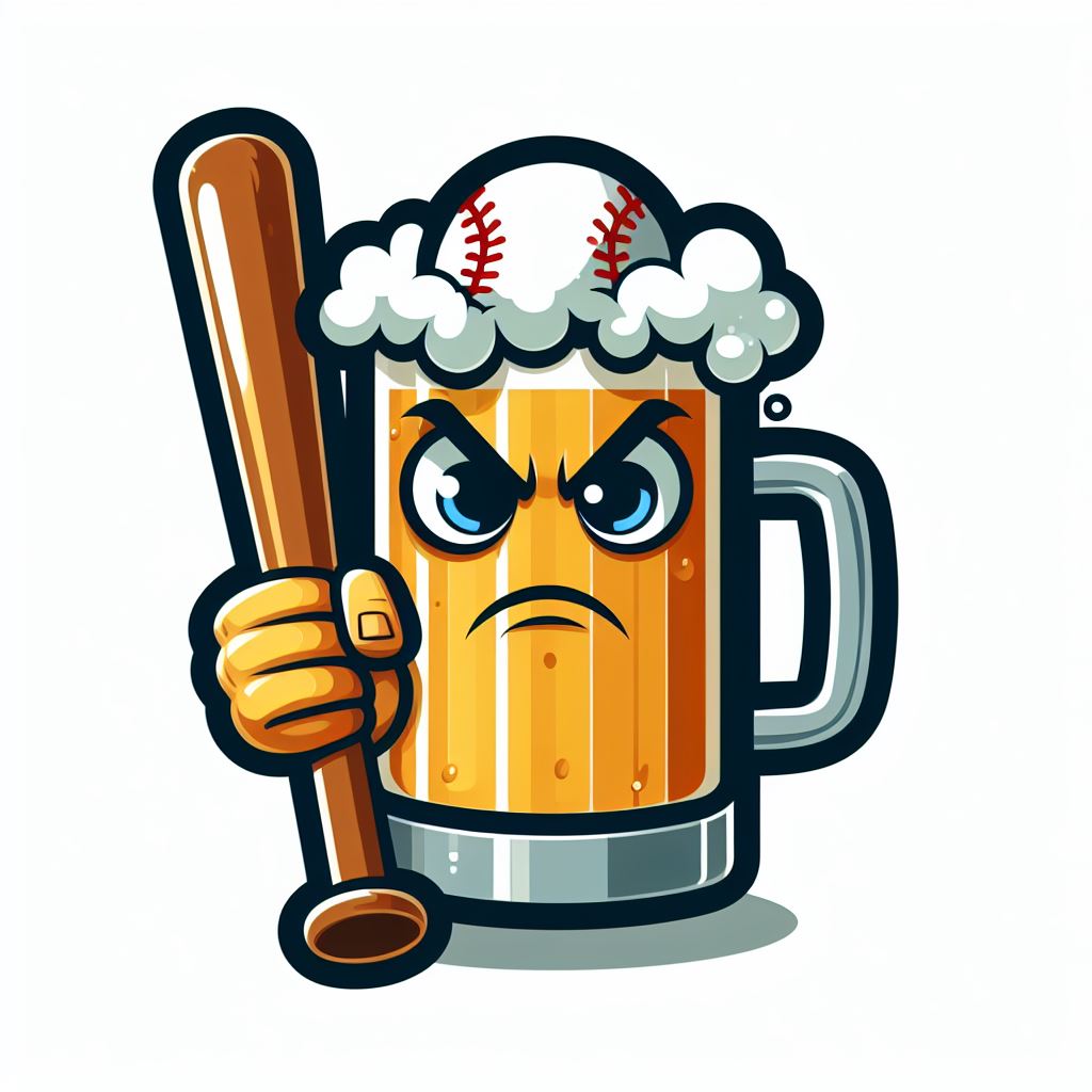 Baseball Beer Mug Logo